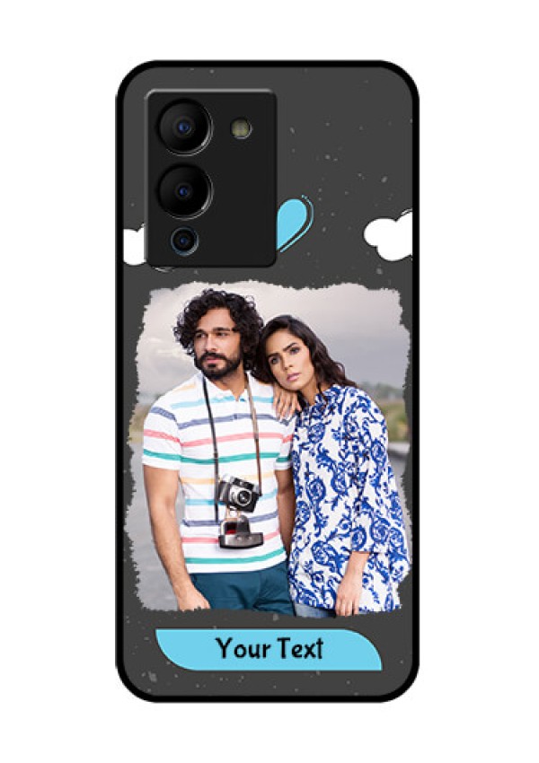 Infinix Note 12 Turbo Custom Glass Phone Case - Splashes With Love Doodles Design