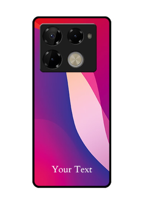 Infinix Note 40 Pro Plus 5G Custom Glass Phone Case - Digital Abstract Overlap Design