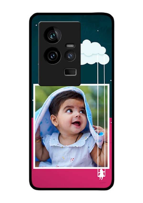 iQOO 11 5G Custom Glass Phone Case - Cute Girl with Cloud Design