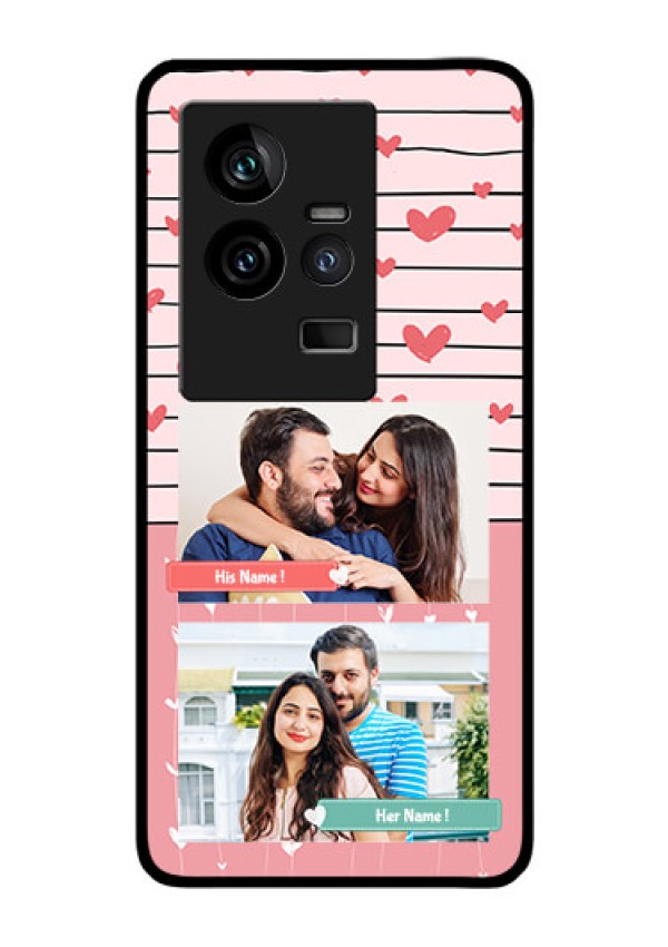 iQOO 11 5G Custom Glass Mobile Case - Photo with Heart Design
