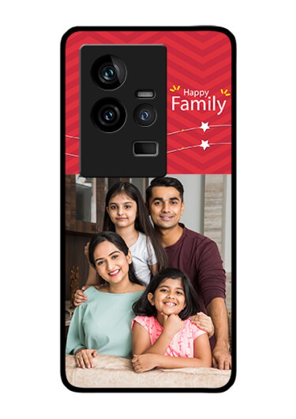 iQOO 11 5G Personalized Glass Phone Case - Happy Family Design