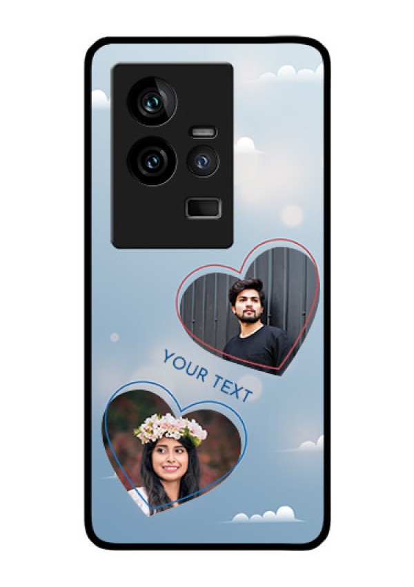 iQOO 11 5G Custom Glass Mobile Case - Blue Color Couple Design