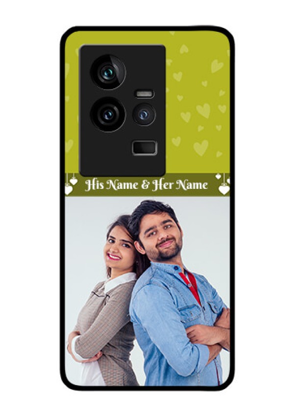 iQOO 11 5G Custom Glass Phone Case - You & Me Heart Design