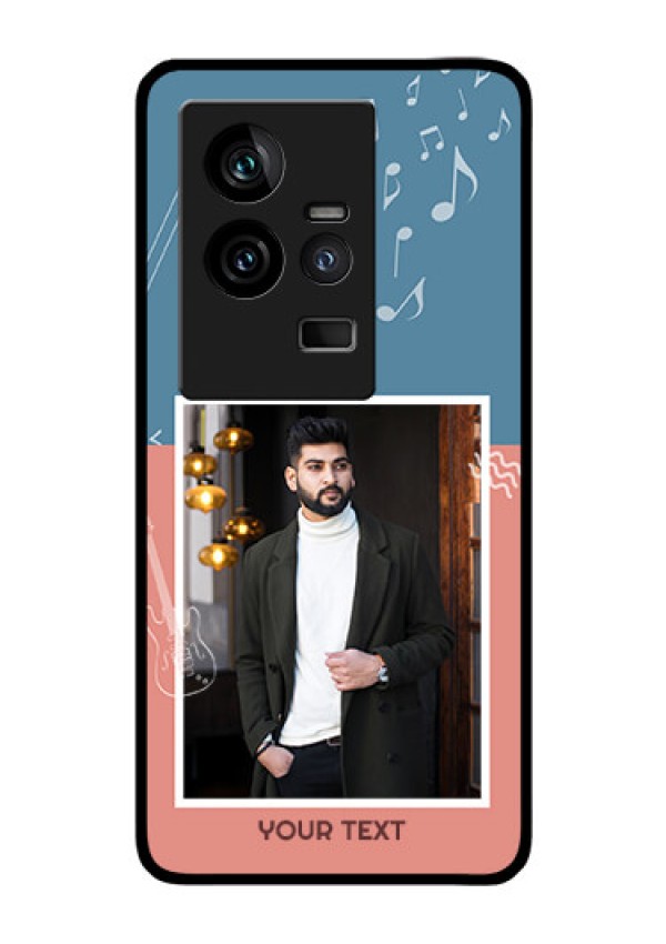 iQOO 11 5G Photo Printing on Glass Case - with Color Musical Note Design