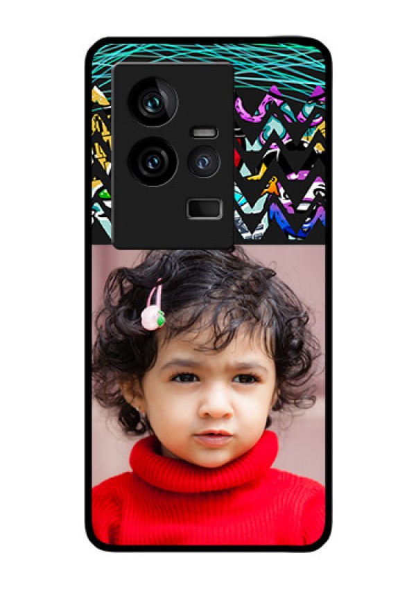 iQOO 11 5G Personalized Glass Phone Case - Neon Abstract Design