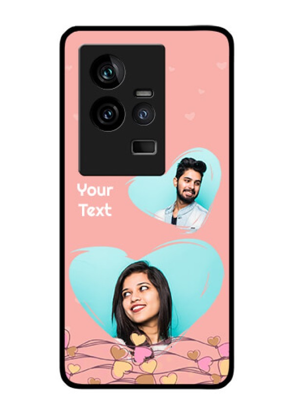 iQOO 11 5G Custom Glass Mobile Case - Love Doodle Design