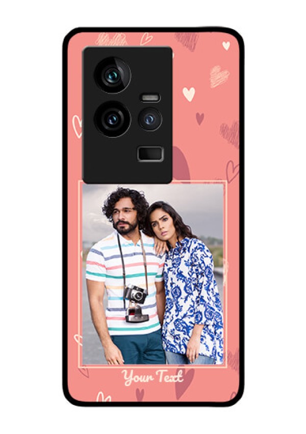 iQOO 11 5G Custom Glass Phone Case - Love doodle art Design