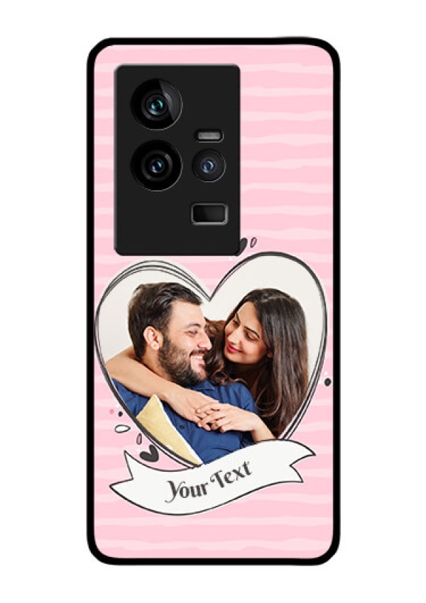 iQOO 11 5G Custom Glass Phone Case - Vintage Heart Design