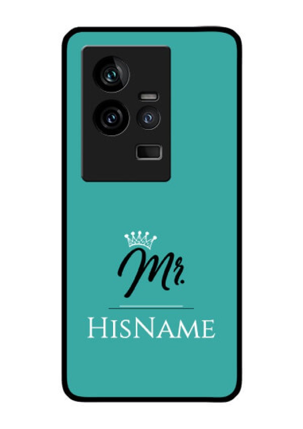 iQOO 11 5G Custom Glass Phone Case Mr with Name