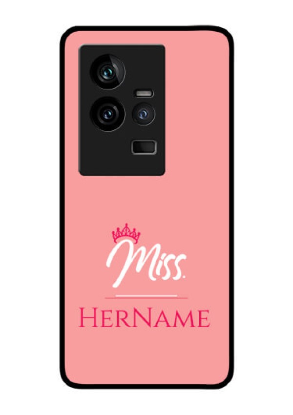 iQOO 11 5G Custom Glass Phone Case Mrs with Name