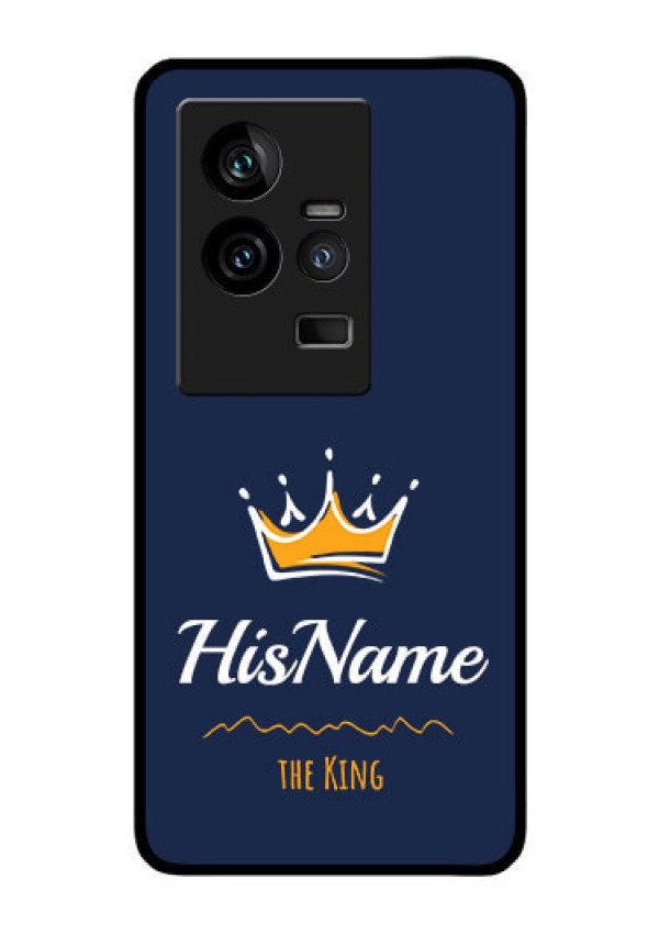 iQOO 11 5G Glass Phone Case King with Name