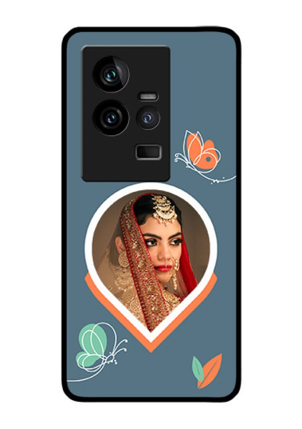 iQOO 11 5G Custom Glass Mobile Case - Droplet Butterflies Design