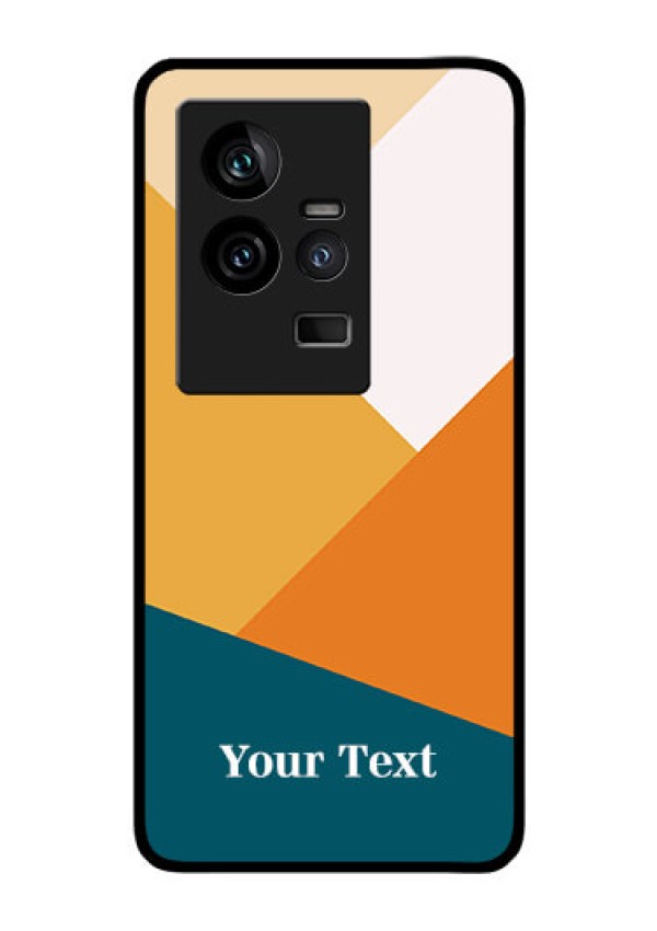 iQOO 11 5G Personalized Glass Phone Case - Stacked Multi-colour Design