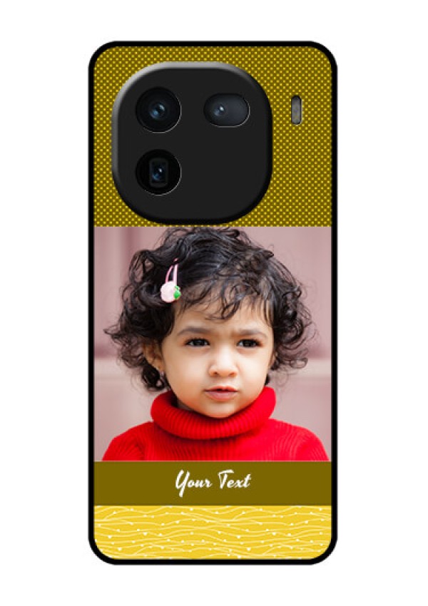 iQOO 12 5G Custom Glass Phone Case - Simple Green Color Design