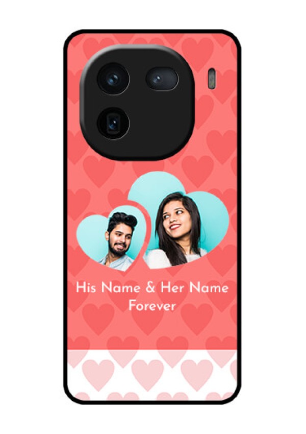 iQOO 12 5G Custom Glass Phone Case - Couple Pic Upload Design