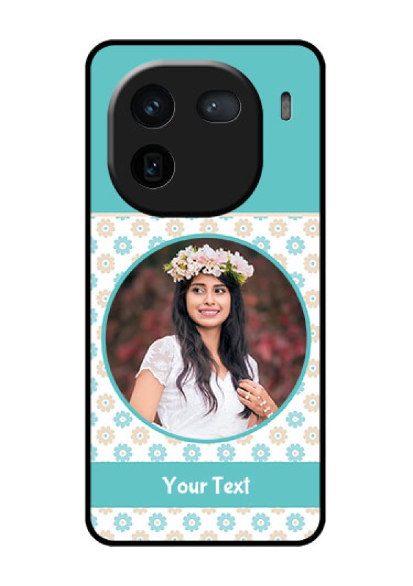 iQOO 12 5G Custom Glass Phone Case - Beautiful Flowers Design