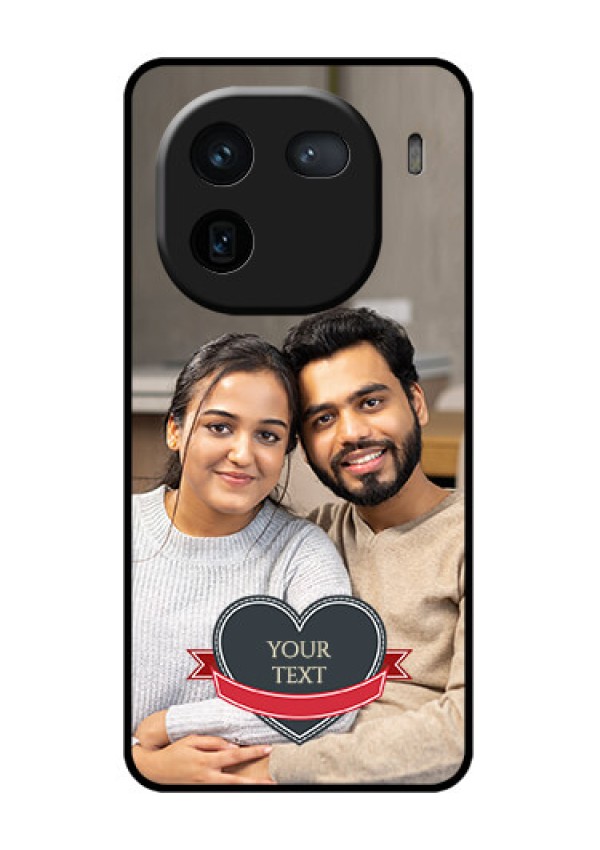 iQOO 12 5G Custom Glass Phone Case - Just Married Couple Design