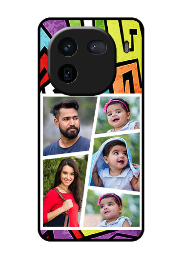 iQOO 12 5G Custom Glass Phone Case - Graffiti Pattern Design
