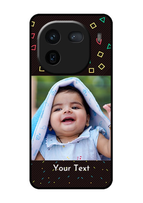 iQOO 12 5G Custom Glass Phone Case - With Confetti Birthday Design