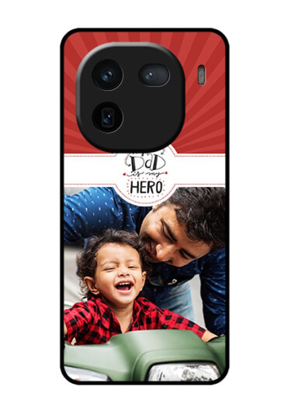 iQOO 12 5G Custom Glass Phone Case - My Dad Hero Design