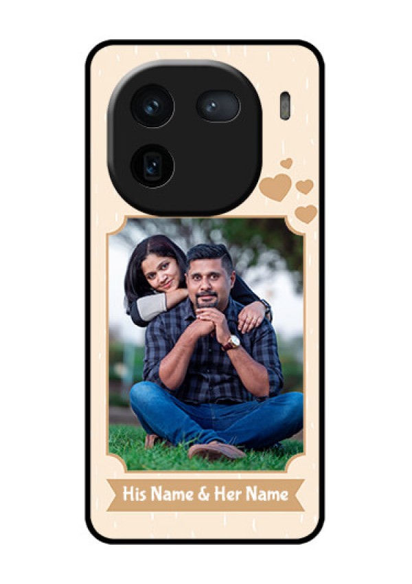 iQOO 12 5G Custom Glass Phone Case - With Confetti Love Design