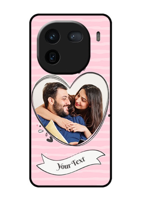 iQOO 12 5G Custom Glass Phone Case - Vintage Heart Design