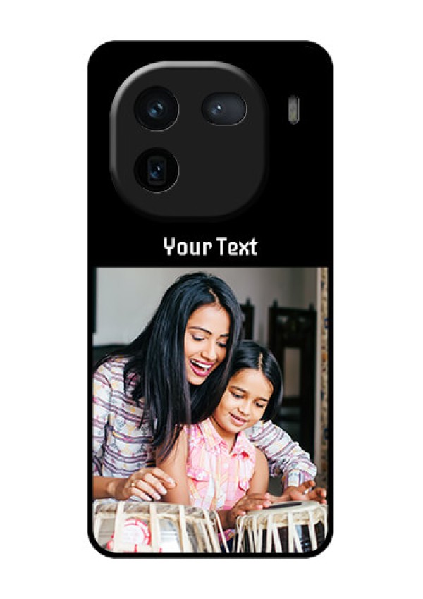 iQOO 12 5G Custom Glass Phone Case - Photo With Name Design