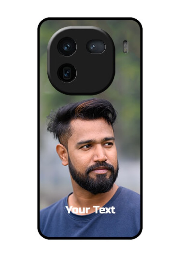 iQOO 12 5G Custom Glass Phone Case - Photo With Text Design