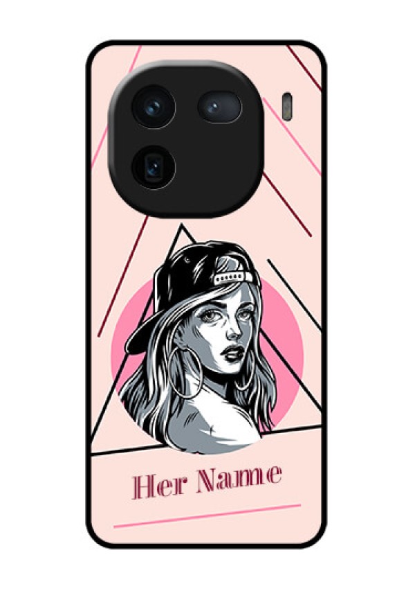iQOO 12 5G Custom Glass Phone Case - Rockstar Girl Design