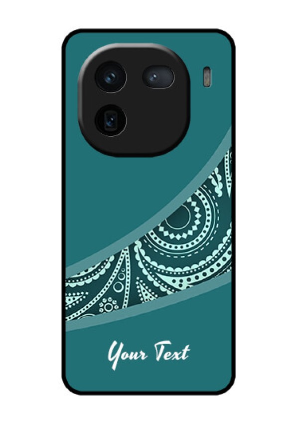 iQOO 12 5G Custom Glass Phone Case - Semi Visible Floral Design