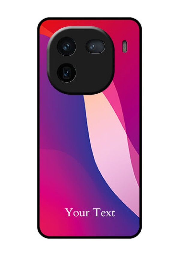 iQOO 12 5G Custom Glass Phone Case - Digital Abstract Overlap Design