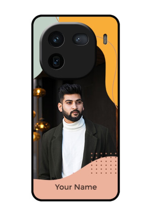 iQOO 12 5G Custom Glass Phone Case - Tri - Coloured Overlay Design
