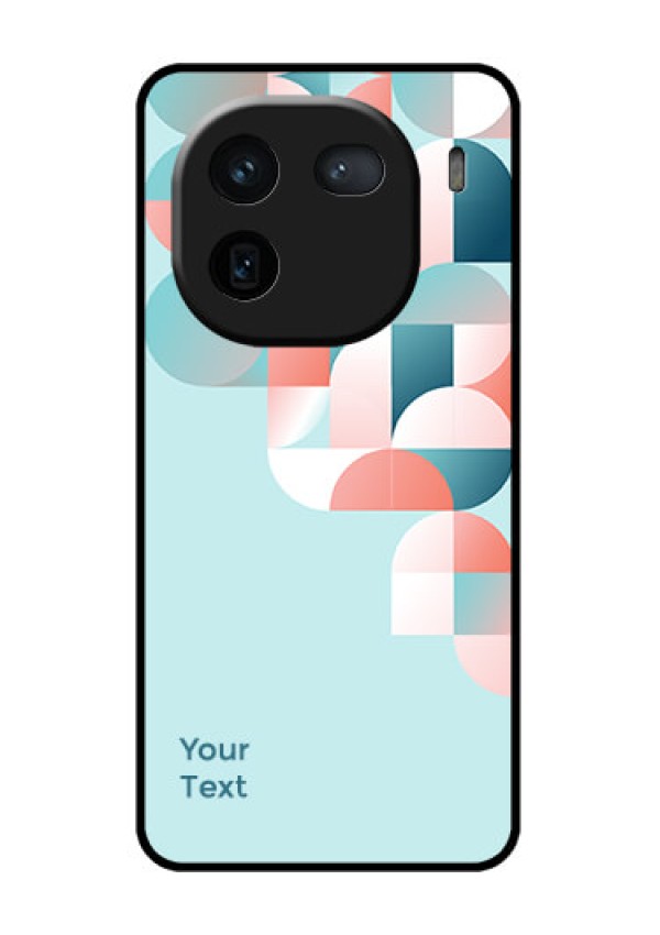 iQOO 12 5G Custom Glass Phone Case - Stylish Semi - Circle Pattern Design