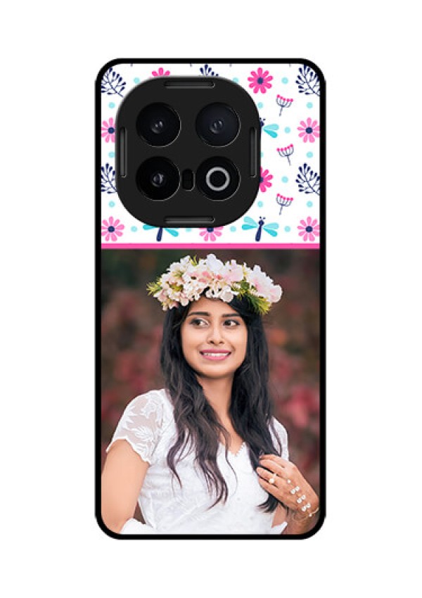 iQOO 13 5G Custom Glass Phone CaseColorful Flower Design