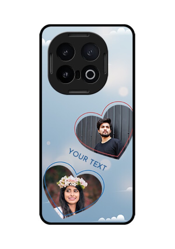 iQOO 13 5G Custom Glass Phone CaseBlue Color Couple Design