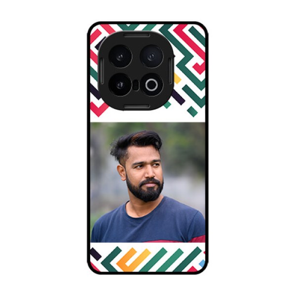iQOO 13 5G Custom Glass Phone CaseColorful Maze Pattern Design iQOO 13 5G Custom Glass Phone CaseColorful Maze Pattern Design