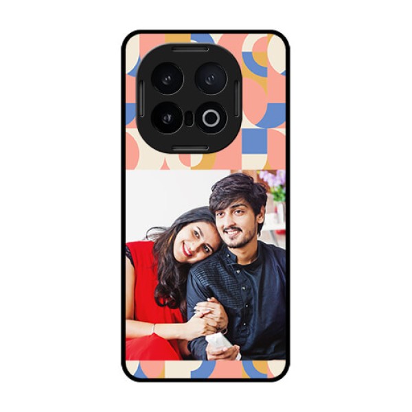 iQOO 13 5G Custom Glass Phone CaseSemi - Circle Maze Pattern Design