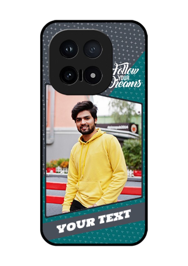 iQOO 15 5G Custom Glass Phone Case - Background Pattern Design With Quote