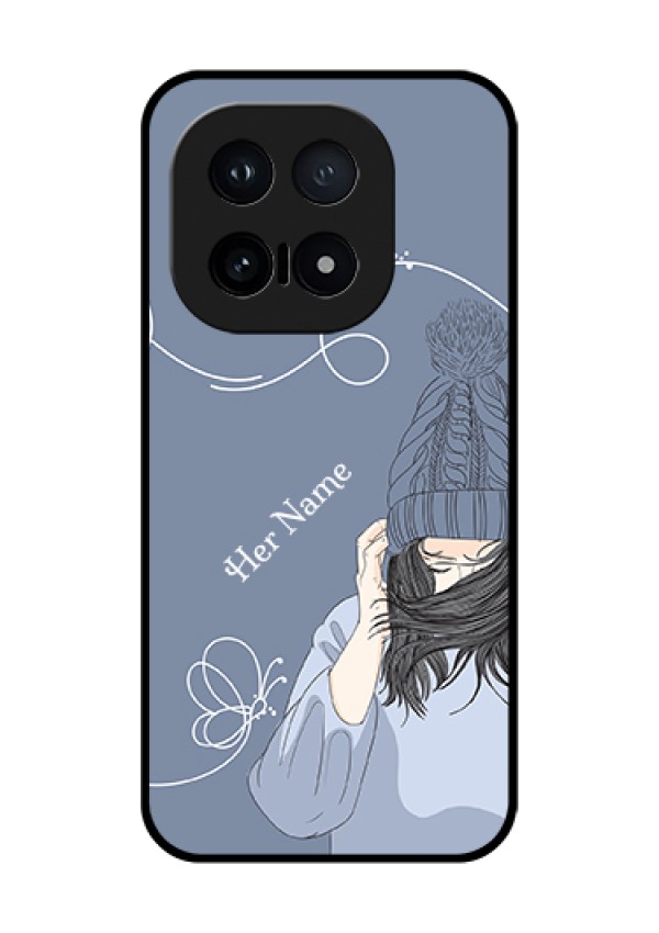 iQOO 15 5G Custom Glass Phone Case - Girl In Winter Outfit Design