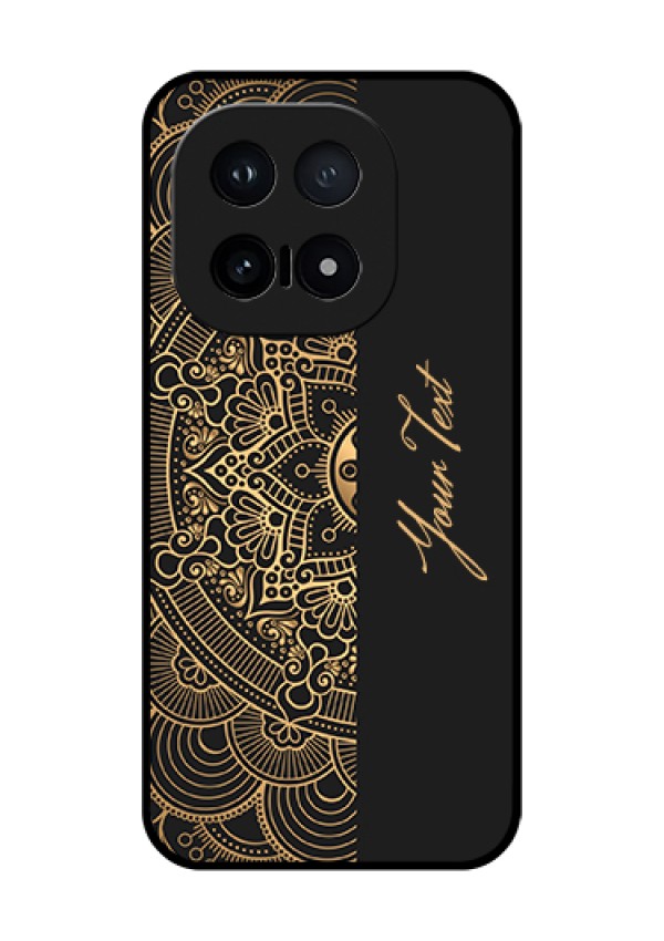 iQOO 15 5G Custom Glass Phone Case - Mandala Art With Custom Text Design