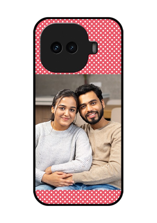 iQOO 15R 5G Custom Glass Phone Case - White Dotted Design