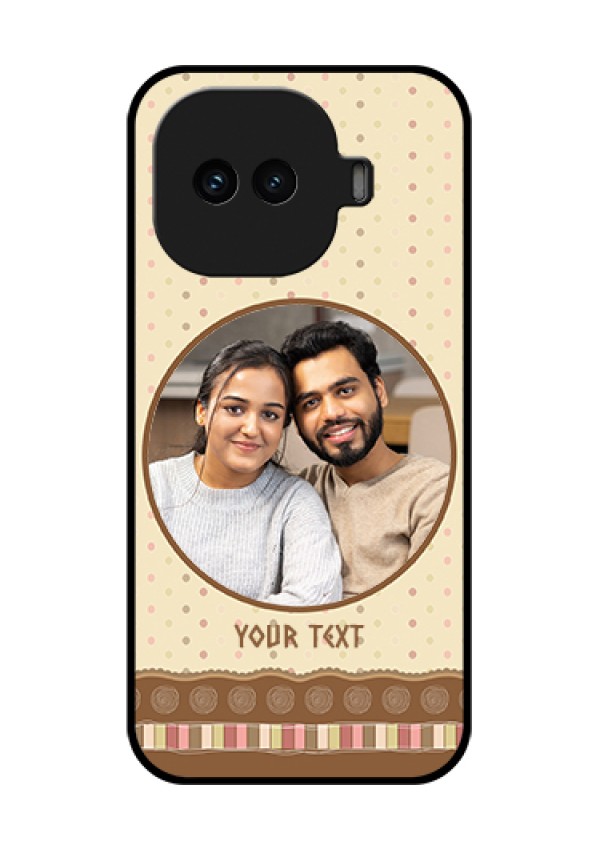 iQOO 15R 5G Custom Glass Phone Case - Brown Dotted Mobile Case Design
