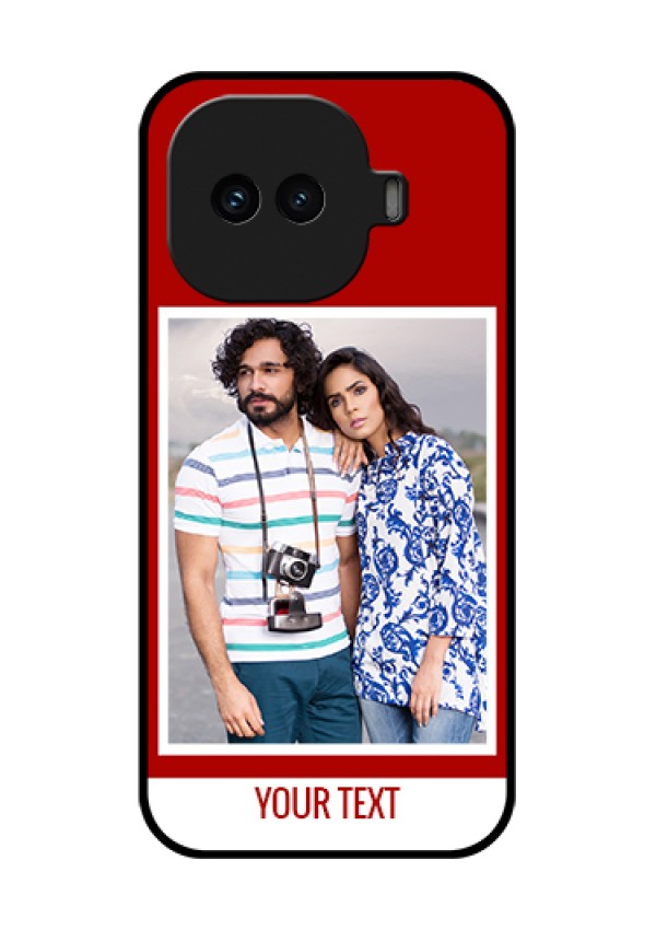 iQOO 15R 5G Custom Glass Phone Case - Red Color Design