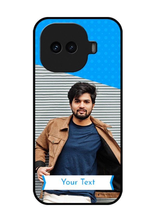 iQOO 15R 5G Custom Glass Phone Case - Simple Blue Color Design