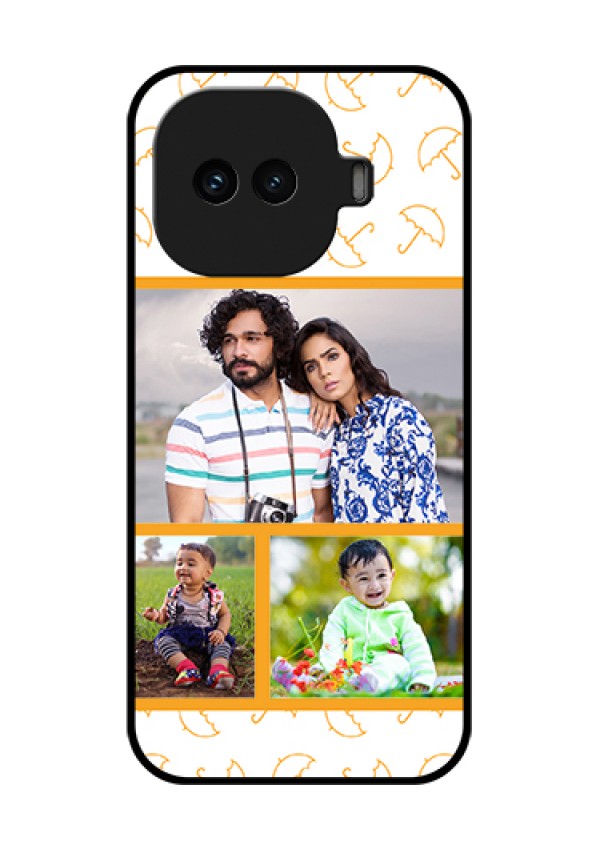 iQOO 15R 5G Custom Glass Phone Case - Yellow Pattern Design