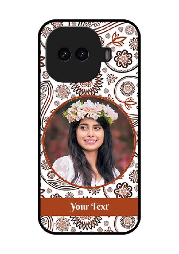 iQOO 15R 5G Custom Glass Phone Case - Abstract Flower Design