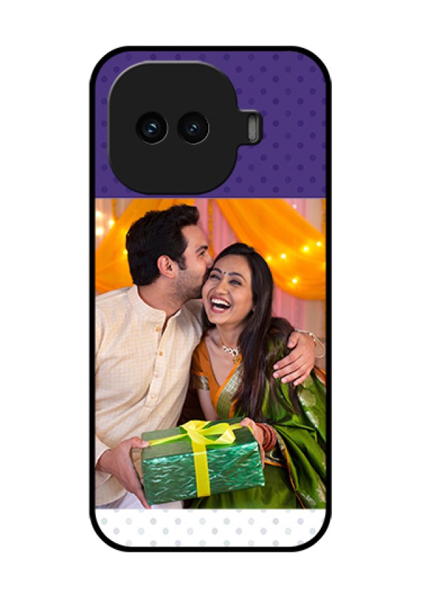 iQOO 15R 5G Custom Glass Phone Case - Violet Colored Pattern Design