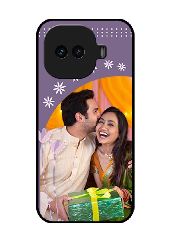 iQOO 15R 5G Custom Glass Phone Case - Lavender Flowers Design