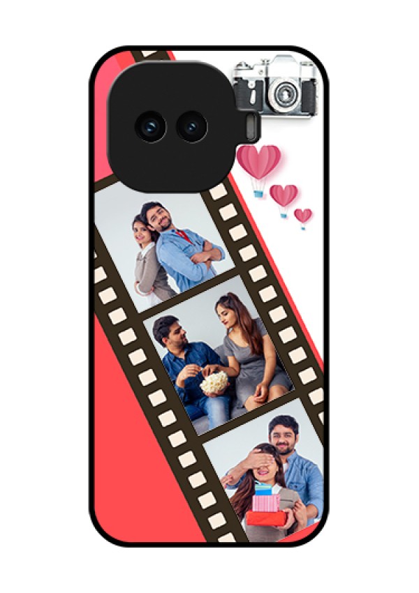 iQOO 15R 5G Custom Glass Phone Case - 3 Image Holder With Film Reel
