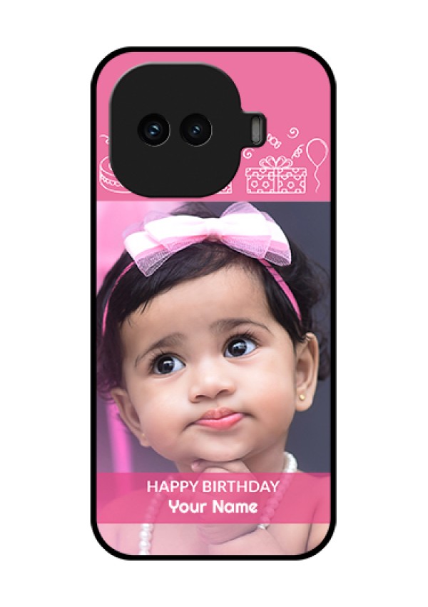 iQOO 15R 5G Custom Glass Phone Case - With Birthday Line Art Design